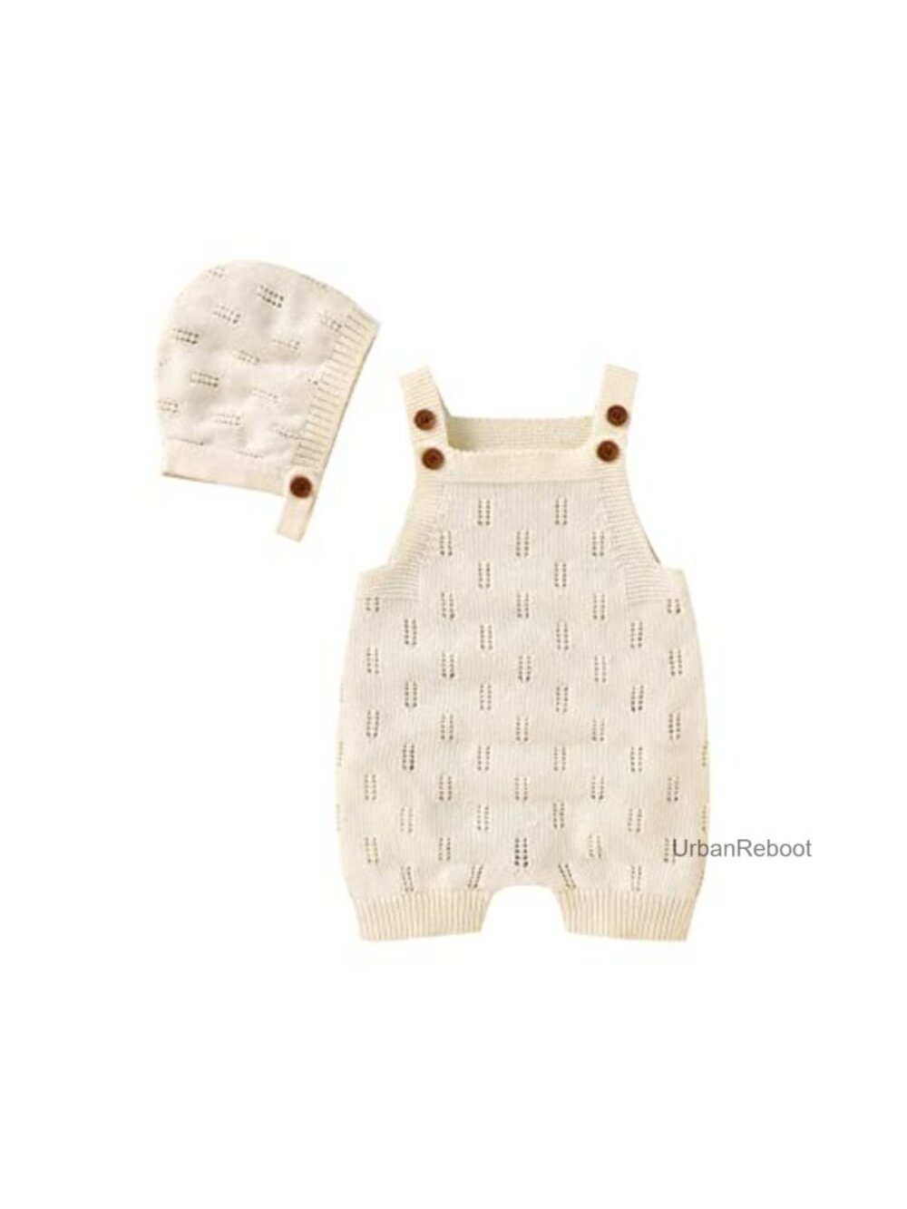 100% Cotton Baby Romper with Hat